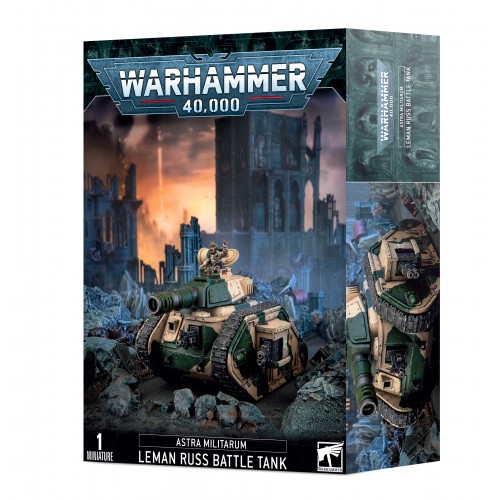Warhammer 40,000 - Astra Militarum Leman Russ, The Leman Russ is the iconic primary battle tank of the Astra Militarum, renowned across the galaxy as the spearhead of armoured columns and a symbol of the Imperium's relentless fury